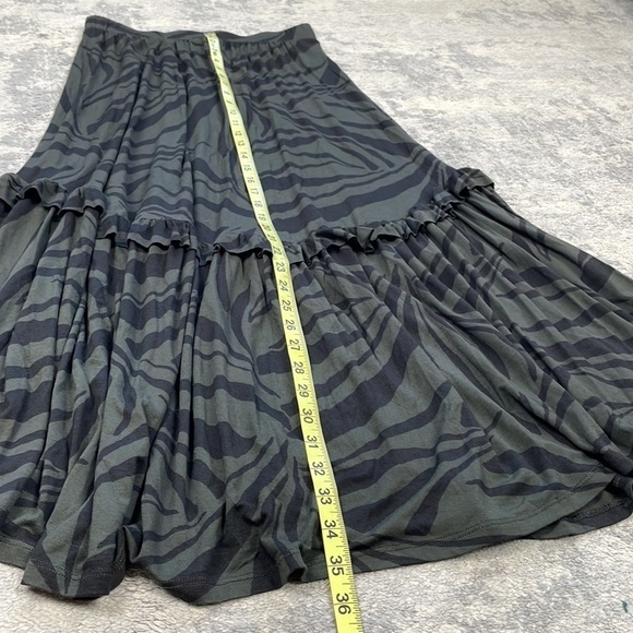 NWT Z Supply Leisel Tropical Zebra Skirt Maxi Jersey Stretch Ruffle Sz S - Picture 9 of 12